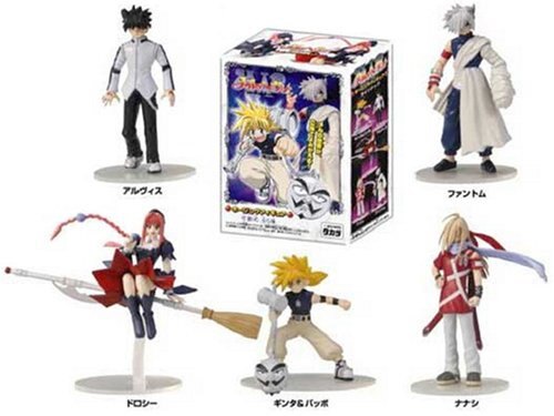 Takara Konami MÄR Marchen Awakens Romance Posable 5 Color 5 Silver 10 Action Figure Set