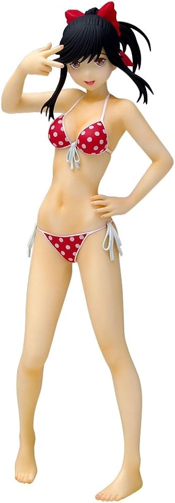 Wave 1/10 Beach Queens LovePlus Manaka Takane Swimsuit Bikini Pvc Figure