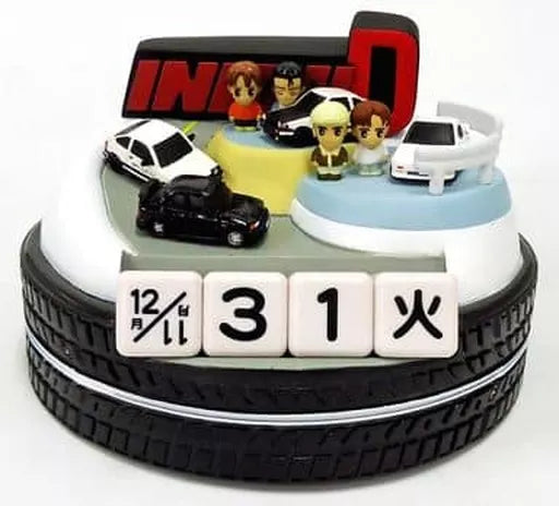 SK Japan Initial D Diorama Cube Perpetual Calendar Black ver Trading Figure