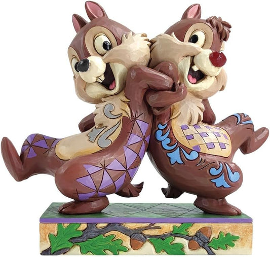 Enesco Jim Shore Disney Traditions Chip 'n' Dale Back to Back 5" Collection Figure