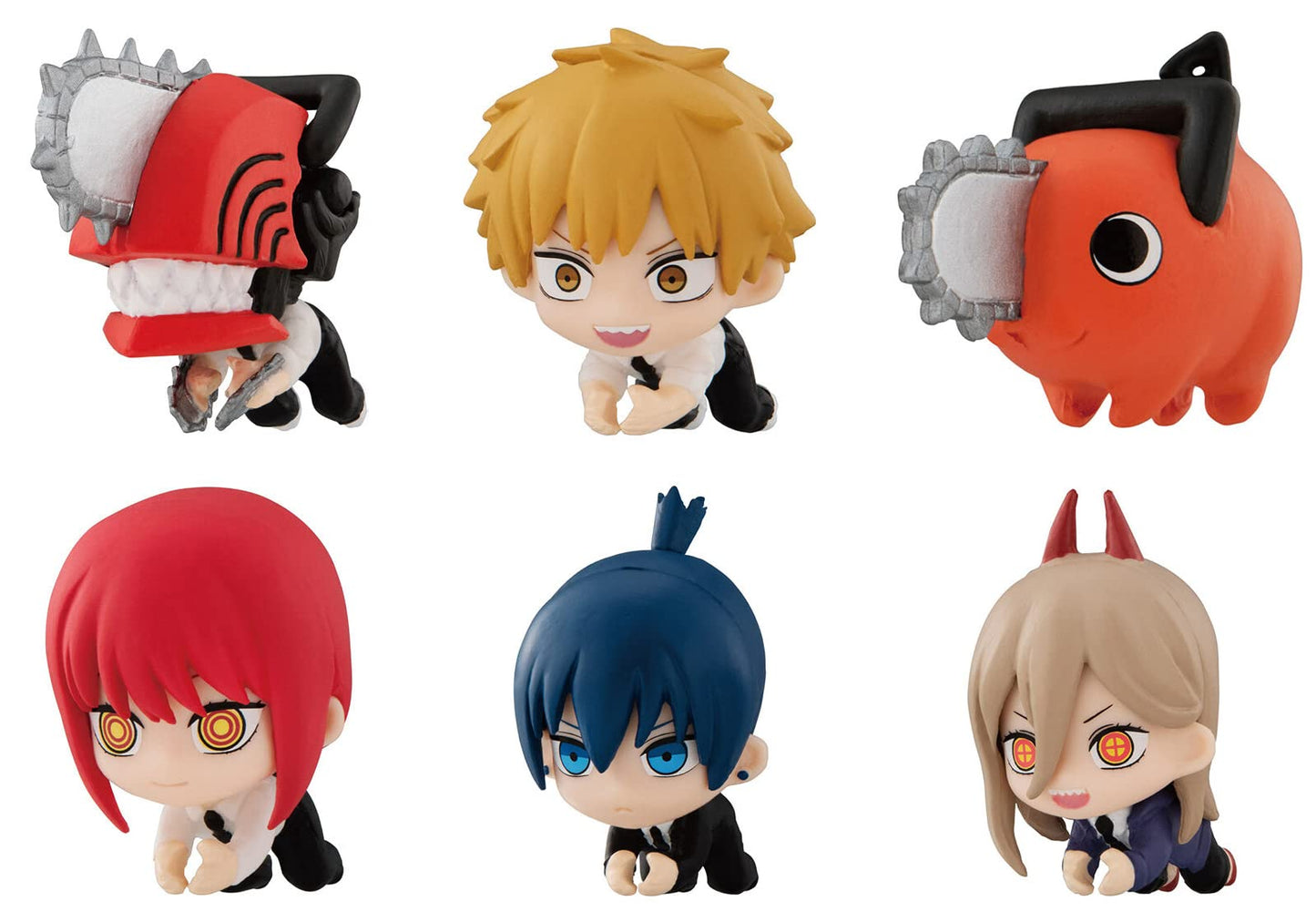 Bandai Hugcot Gashapon Chainsaw Man 6 Collection Figure Set