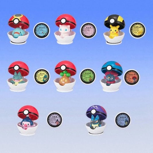 Bandai Pokemon Pocket Monsters Advanced Generation Gashapon Magnet Balls 8 Collection Figure Set