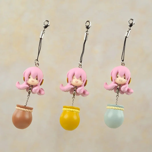 Good Smile Vocaloid Tako Luka 3 Mascot Strap Charm Trading Collection Figure Set