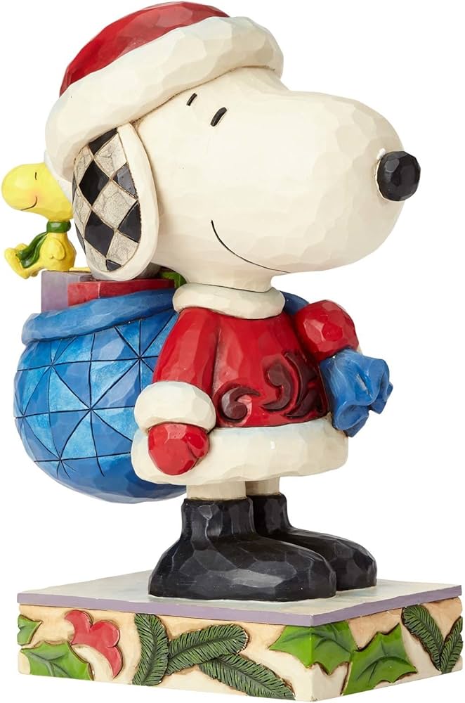 Enesco 4057672 Jim Shore The Peanuts Snoopy Here Comes Snoopy Claus Collection Figure