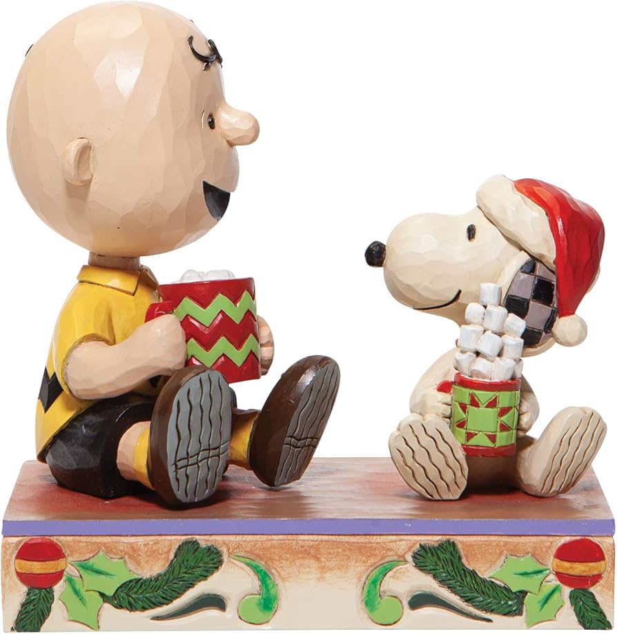 Enesco 6006937 Jim Shore The Peanuts Snoopy Hot Chritmas Cocoa Collection Figure