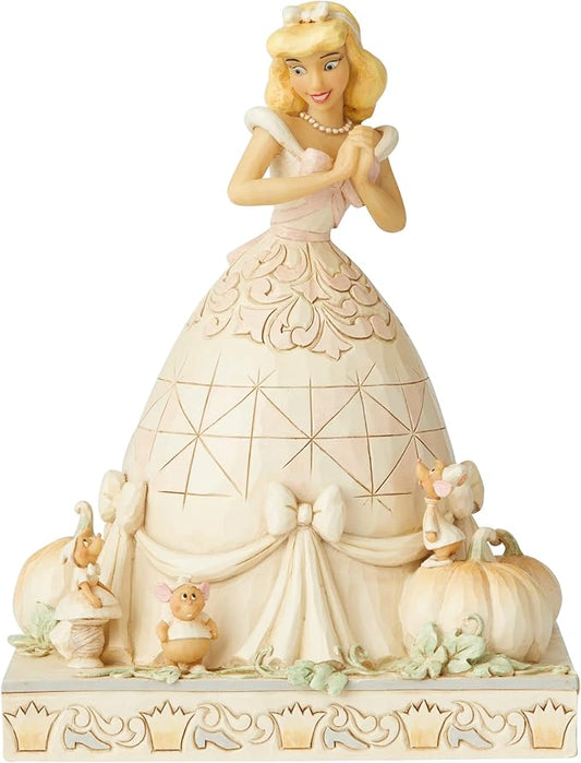 Enesco Jim Shore Disney Traditions Cinderella White Woodland 8" Collection Figure
