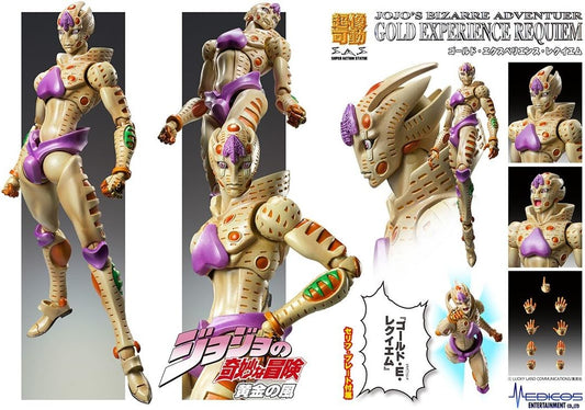 Medicos SAS Super Action Statue JoJo's Bizarre Adventure P5 Golden Wind Gold Experience Requiem Action Figure