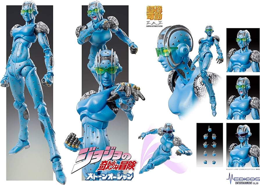 Medicos SAS Super Action Statue JoJo's Bizarre Adventure P6 Stone Ocean S.F Action Figure