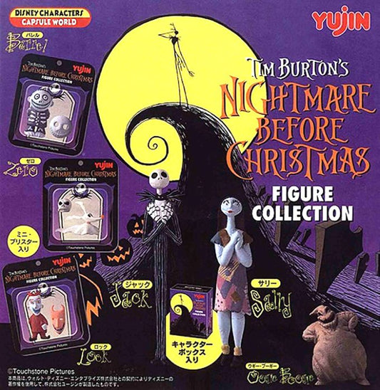 Yujin Disney Capsule World Tim Burton The Nightmare Before Christmas Gashapon Figure Collection Part 1 6 Collection Figure Set