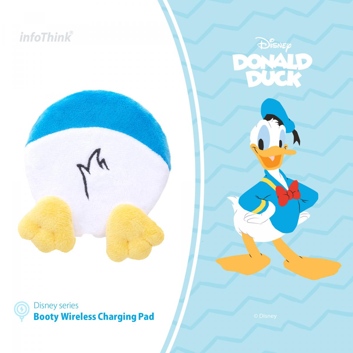 InfoThink Disney iWCQ-200 Booty Wireless Charger Charging Pad Donald Duck ver