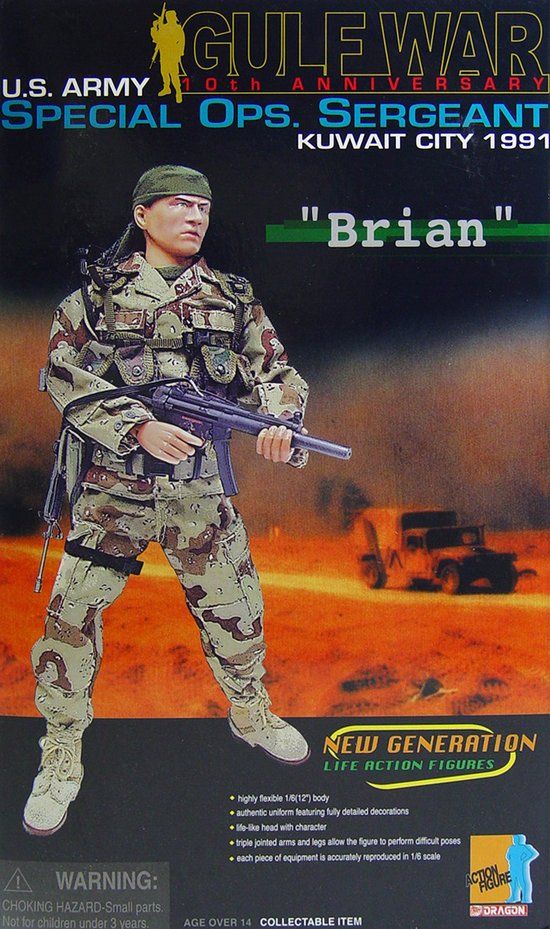 Dragon 1/6 12" 70058 Kuwait City 1991 U.S. Special Ops. Sergeant Brian Wiley Action Figure