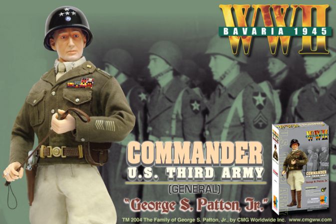 Dragon 12" 1/6 WWII Bastogne 1944 Commander U.S. Third Army George S. Patton Jr. Action Figure