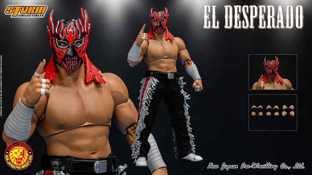 Storm Toys 1/12 Collectibles NJPW El Desperado Red Mask ver Action Figure