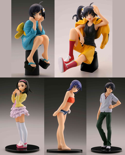 Kaiyodo Capsule Q Fraulein Museum Gashapon Nisemonogatari Heroine Anthology 5 Collection Figure Set