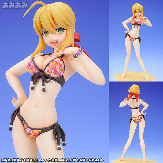 Wave 1/10 Beach Queens Fate/Extra Saber Swimsuit Bikini Pvc Figure