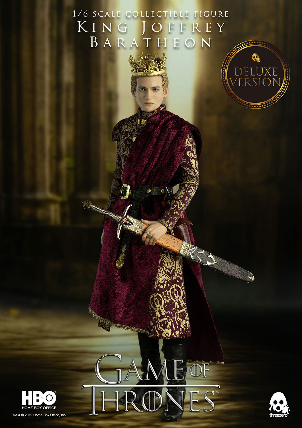 Threezero 1/6 12" Game of Thrones King Joffrey Baratheon Deluxe Edition Action Figure