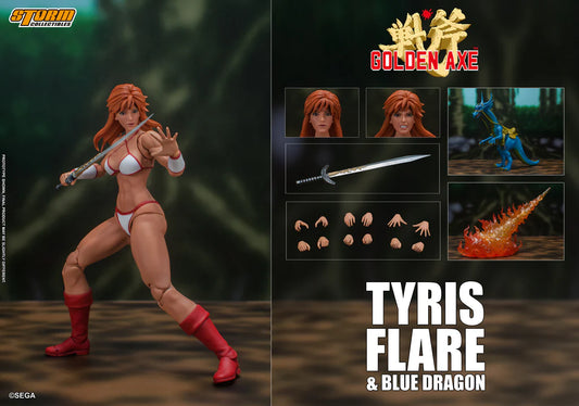 Storm Toys 1/12 Collectibles Golden Axe Tyris Flare & Blue Dragon Action Figure