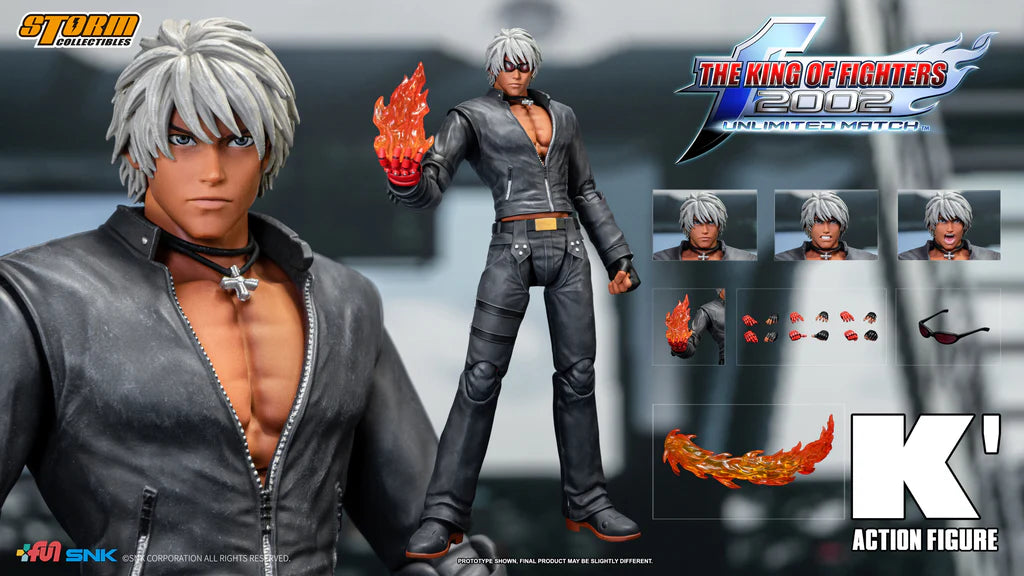 Storm Toys 1/12 Collectibles KOF The King of Fighters 2002 UM Ultimate Match K' Action Figure