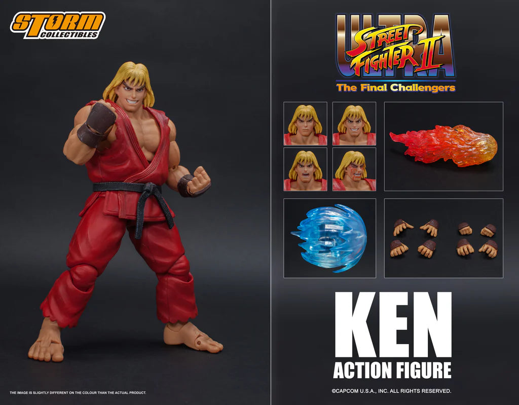 Storm Toys 1/12 Collectibles USFII Ultimate Street Fighter II The Final Challengers Ken Action Figure