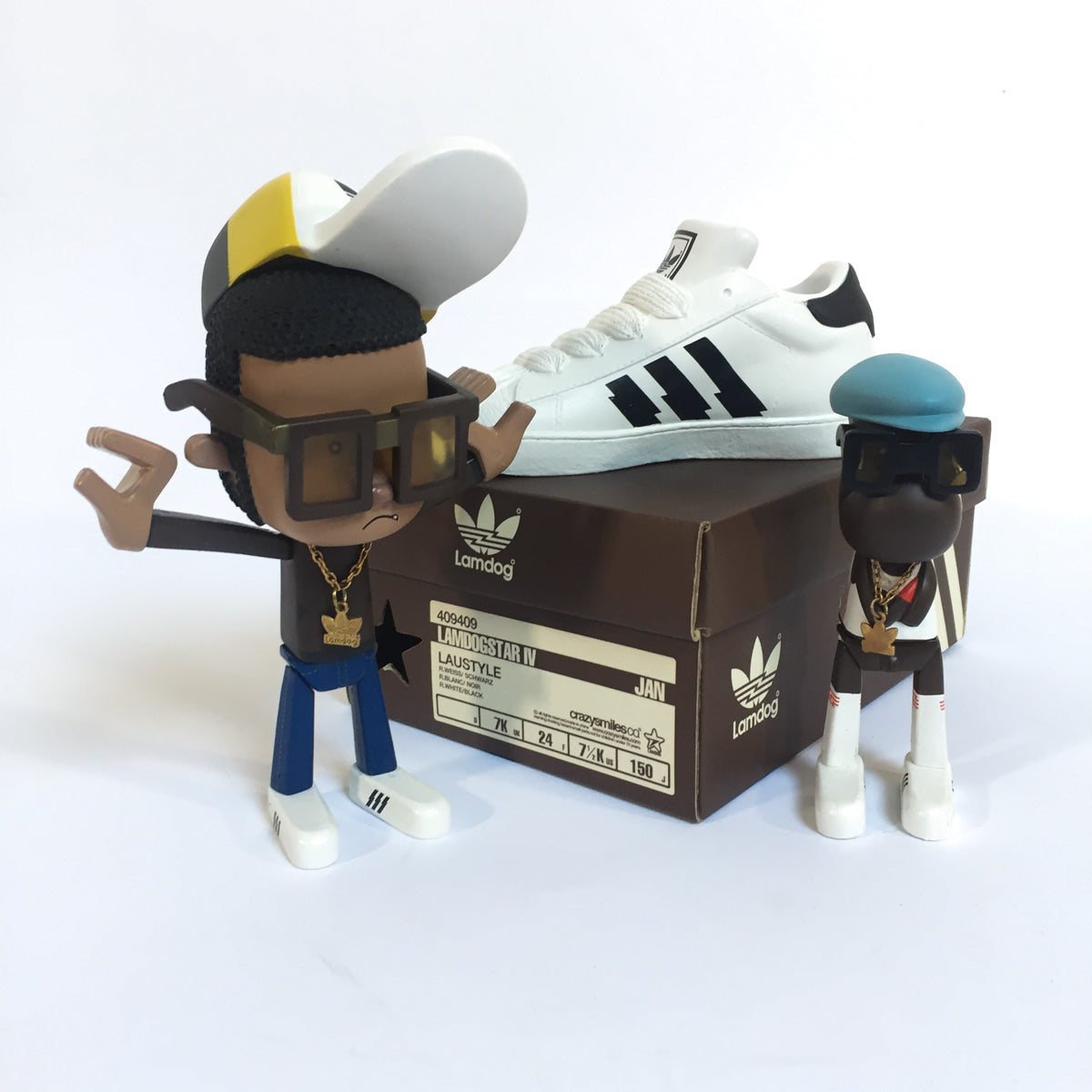 Michael Lau Adidas Crazysmiles Lamdog Lamdogstar IV 6" Vinyl Figure Set