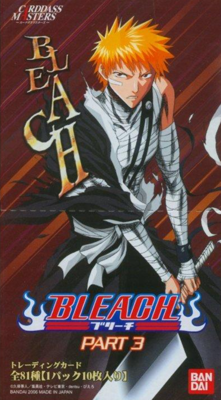 Bandai 2006 Bleach Carddass Masters Card Game Part 3 Sealed Box 15 Bag 150 Random Cards Set