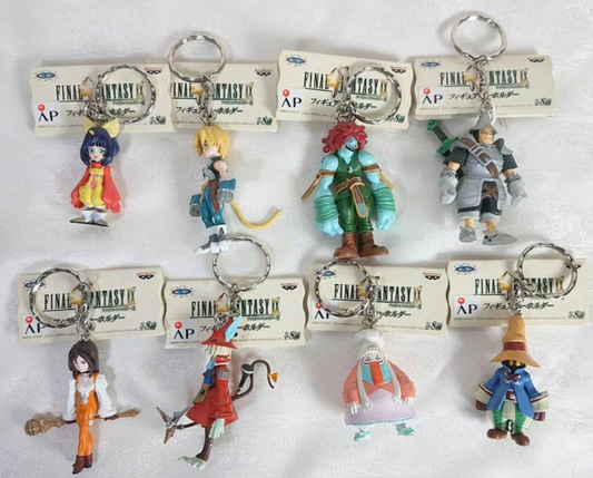 Banpresto Final Fantasy IX 9 Key Holder Chain Strap Mascot 8 Collection Figure Set