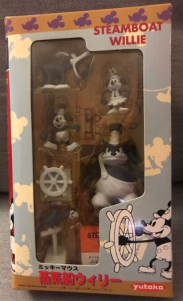 Yutaka Disney Video Tape Character Collection Vol 19 Steamboat Willie Trading Figure