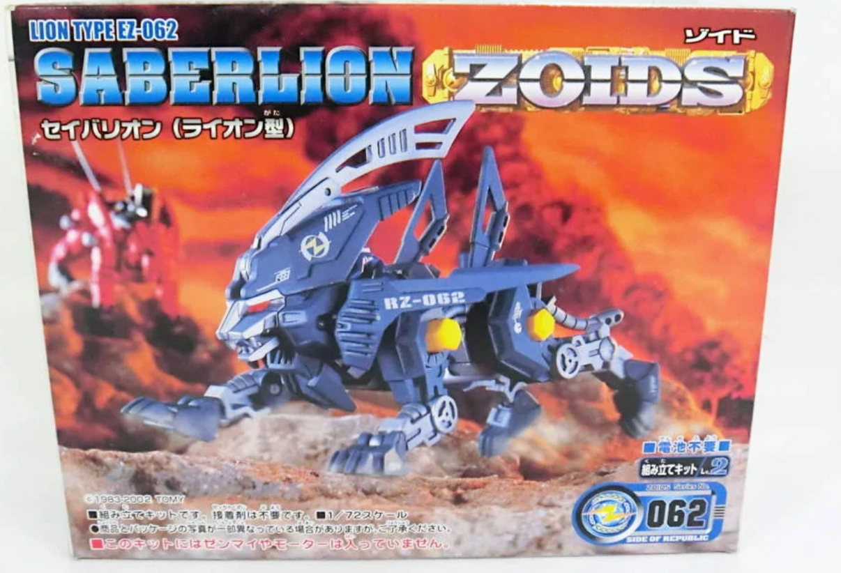 Tomy Zoids 1/72 RZ062 Saberlion Lion Type Model Kit Figure Lavits Figure