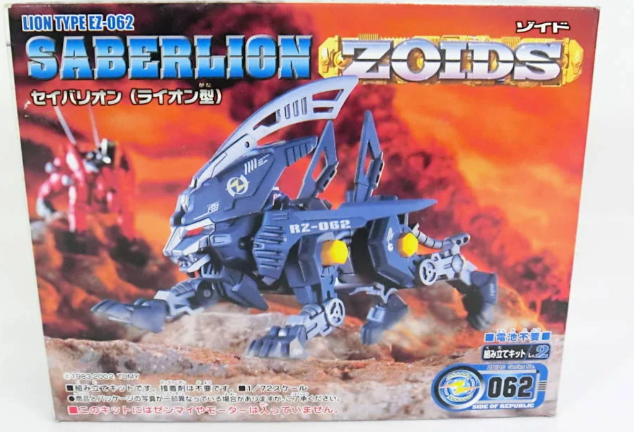 Tomy Zoids 1/72 RZ-062 Saberlion Lion Type Model Kit Figure