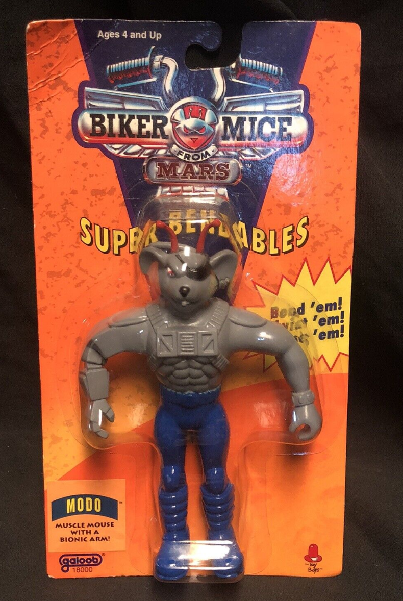 Galoob Biker Mice From Mars Super Bendables Modo ver Action Figure