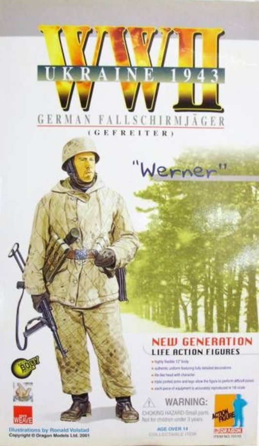 Dragon 1/6 12" WWII New Generation Ukraine 1943 German Fallschirmjager Gefreiter Werner Action Figure