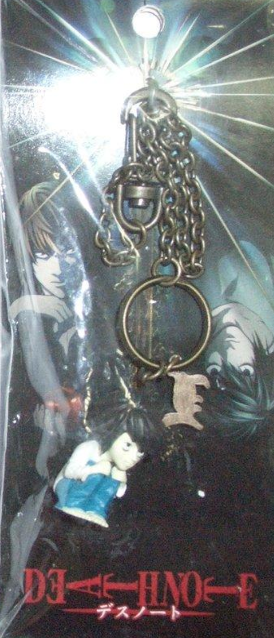 Death Note L Strap Mascot Key Chain Holder Trading Figure Type B