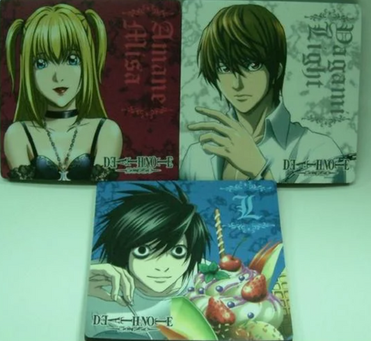 Death Note Taiwan Limited 3 Coaster Set