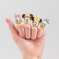 Bandai Ringcolle! Gashapon Disney Characters Finger Ring Easter ver 4 Collection Figure Set