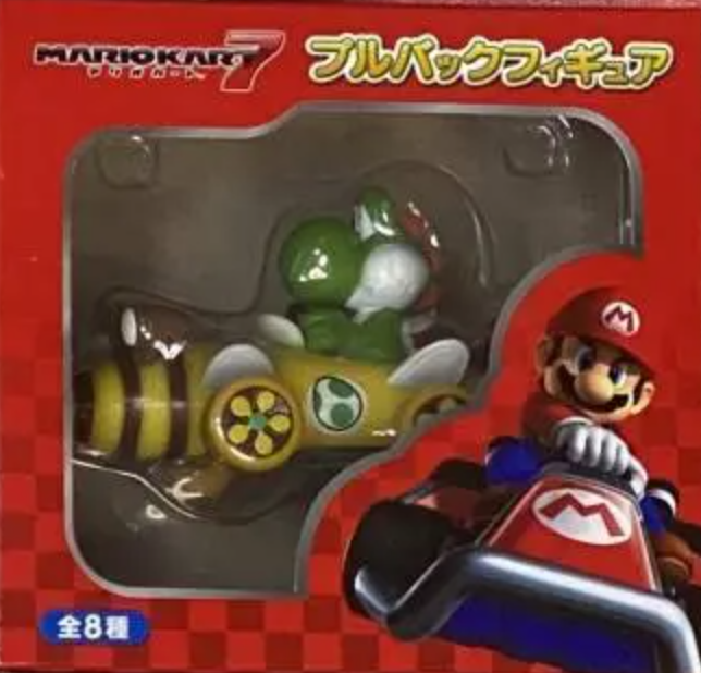 Nintendo Mario Kart 7 Pull Back Red Box Yoshi ver Action Figure