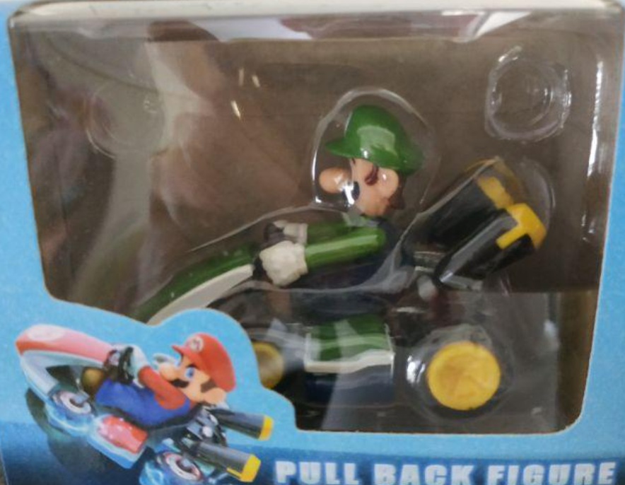 Nintendo Mario Kart 7 Pull Back Blue Box Luigi ver Action Figure