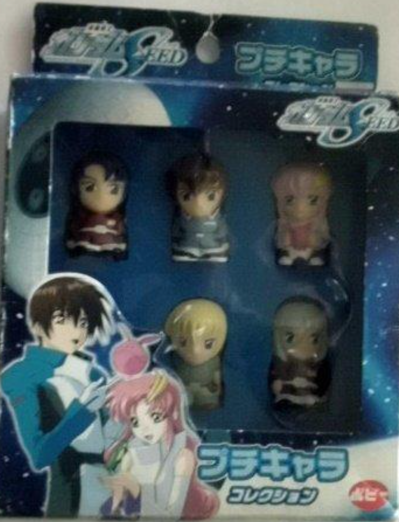 Popy Mobile Suit Gundam Seed 5 Finger Puppet Trading Figure Set