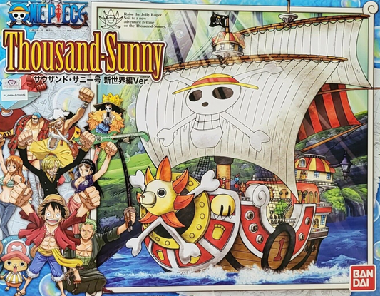 Bandai One Piece Thousand Sunny Ship New World ver Plastic Model Kit Figure