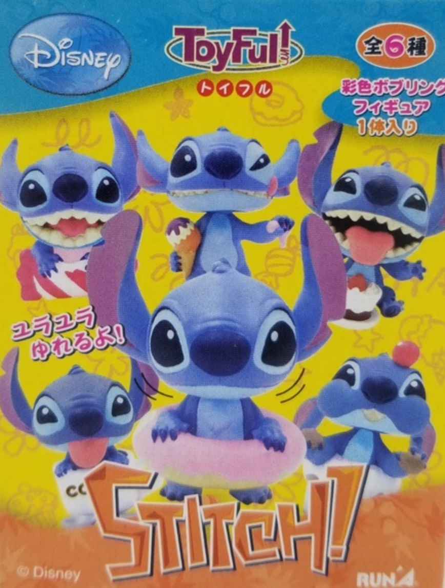 Run'a Disney Lilo & Stitch Toyfull Bubble Head Summer Sweets Afternoon Tea ver 6 Trading Figure Set