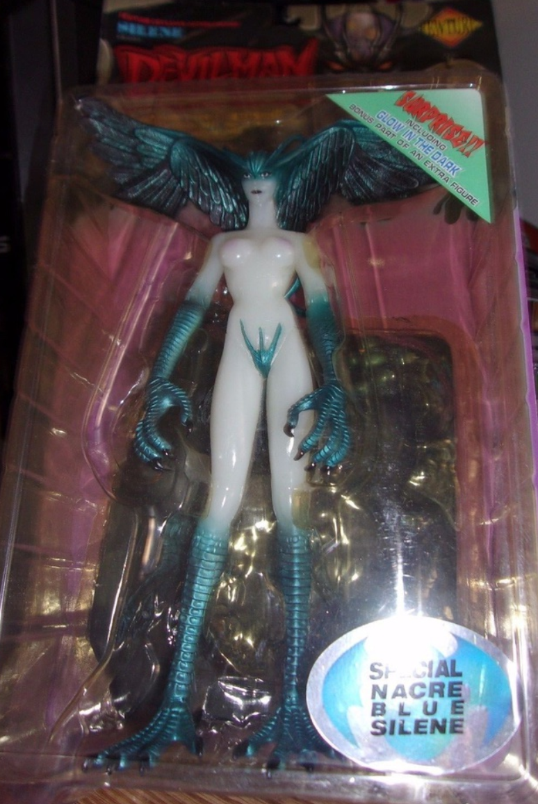 Fewture Devilman Go Nagai Silene Glow in the Dark Special Nacre Blue Color ver Trading Figure