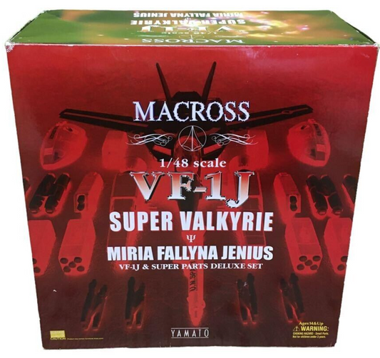 Yamato 1/48 Robotech Macross VF-1J Super Valkyrie Miria Fallyna Jenius Parts Deluxe Action Figure Set