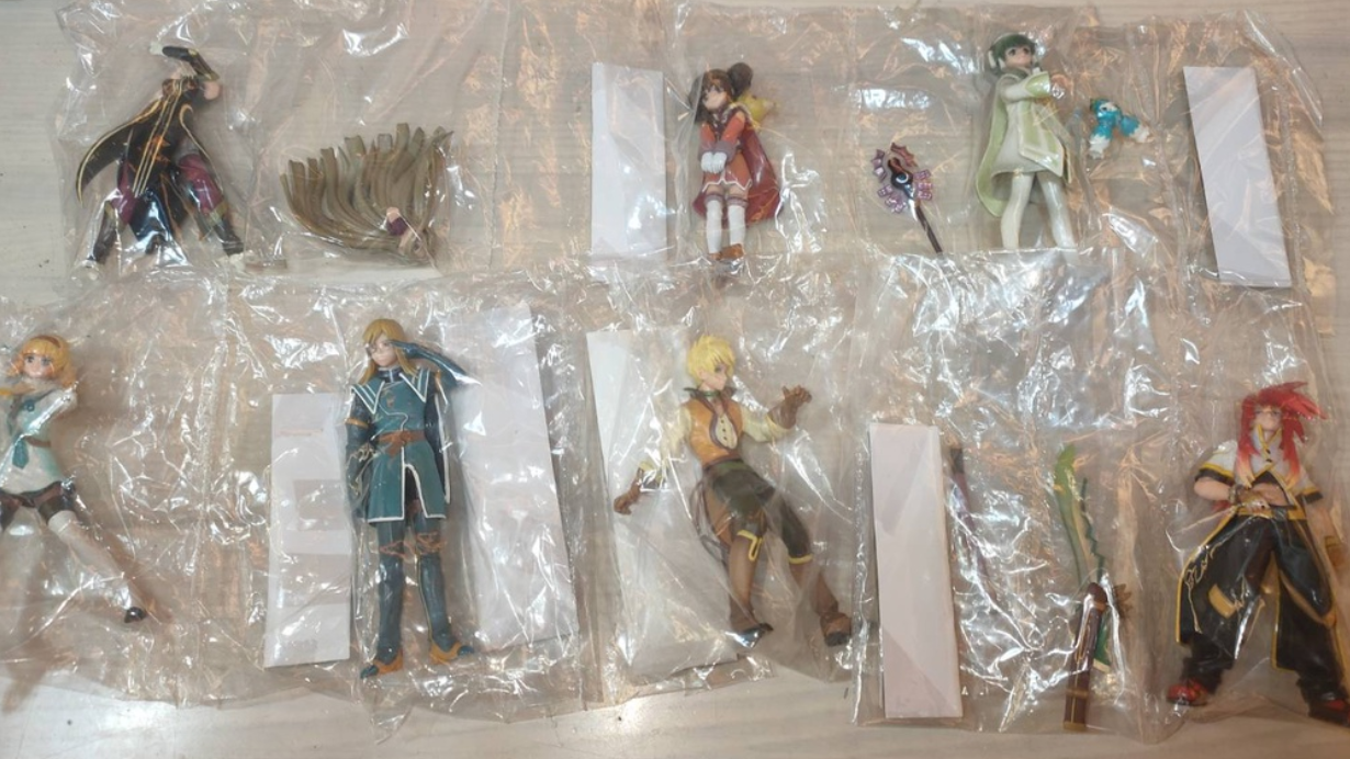 Kotobukiya One Coin Tales Of The Abyss TOA 6+1 Secret 7 Trading Collection Figure Set