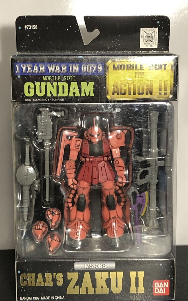 Bandai Mobile Suit in Action MSIA MIA Gundam MS-06S Char's Zaku II 1 Y ...
