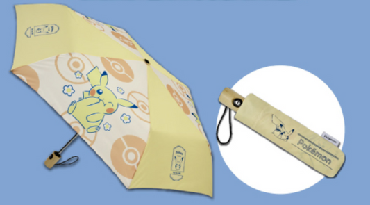 Pokemon Pocket Monsters Taiwan Family Mart Limited Spring Picnic Folding Umbrella