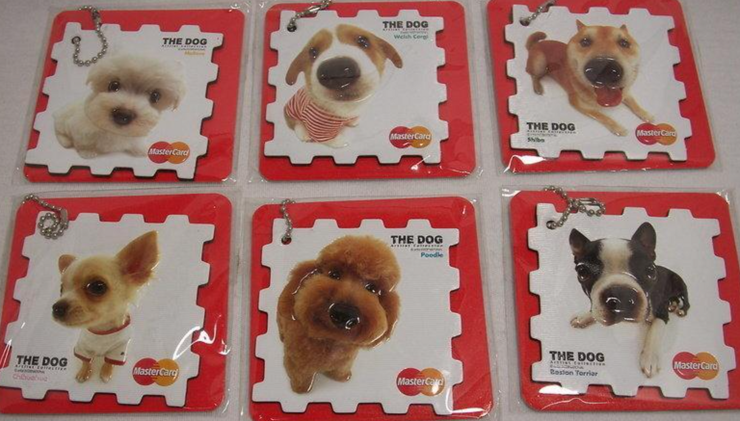 The Dog Artlist Collection x MasterCard 12 Magnet Strap Collection Figure Set