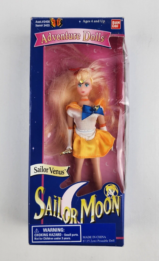 Bandai 1995 Pretty Soldier Sailor Moon Adventure Doll Sailor Venus Action Figure