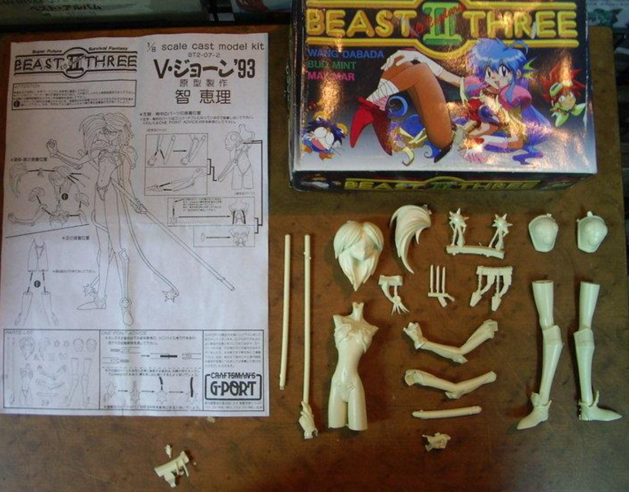 1/8 Super Future Survival Fantasy KO Century Beast Warriors II BT2-07-2 Cold Cast Model Kit Figure