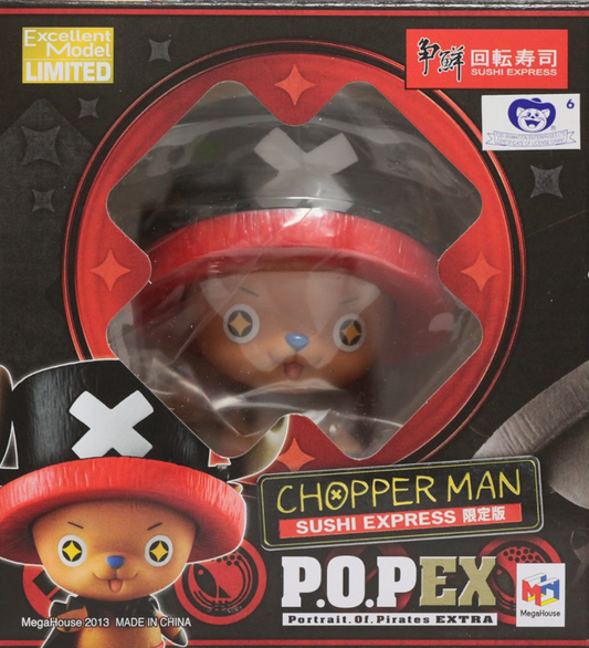 Megahouse 1/8 One Piece Excellent Model Portrait of Pirates POP Chopper Man Sushi Express ver Pvc Figure