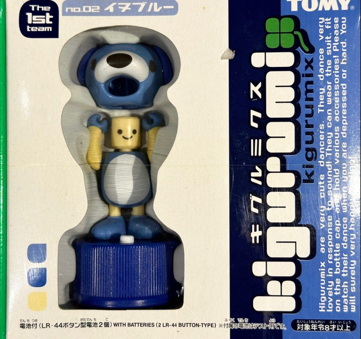 Tomy Character Mix Kigurumix The 1st Team No 02 Inu Blue Mini Dance Figure