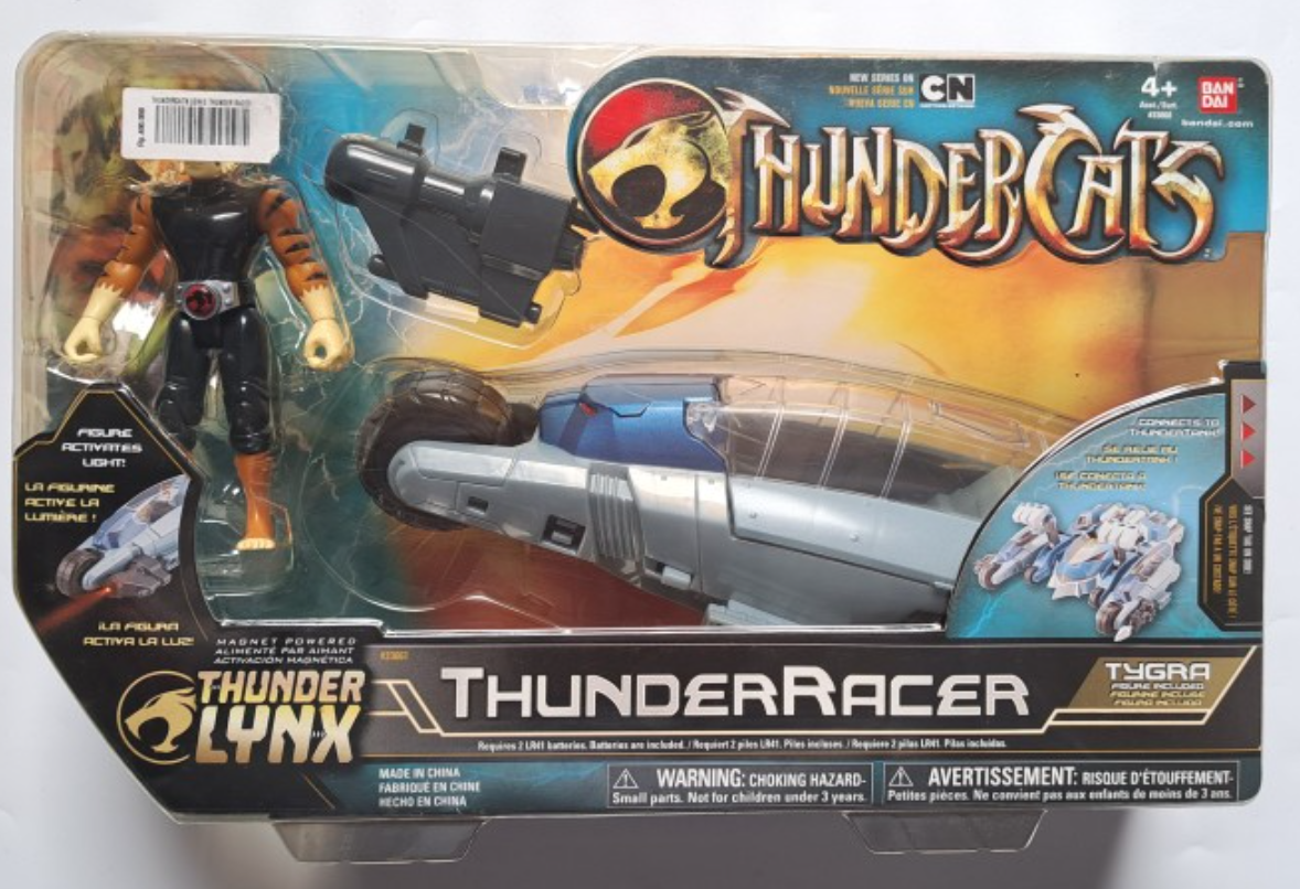 Bandai 2011 Thundercats Thunder Lynx Tygra Thunder Racer 4" Action Figure